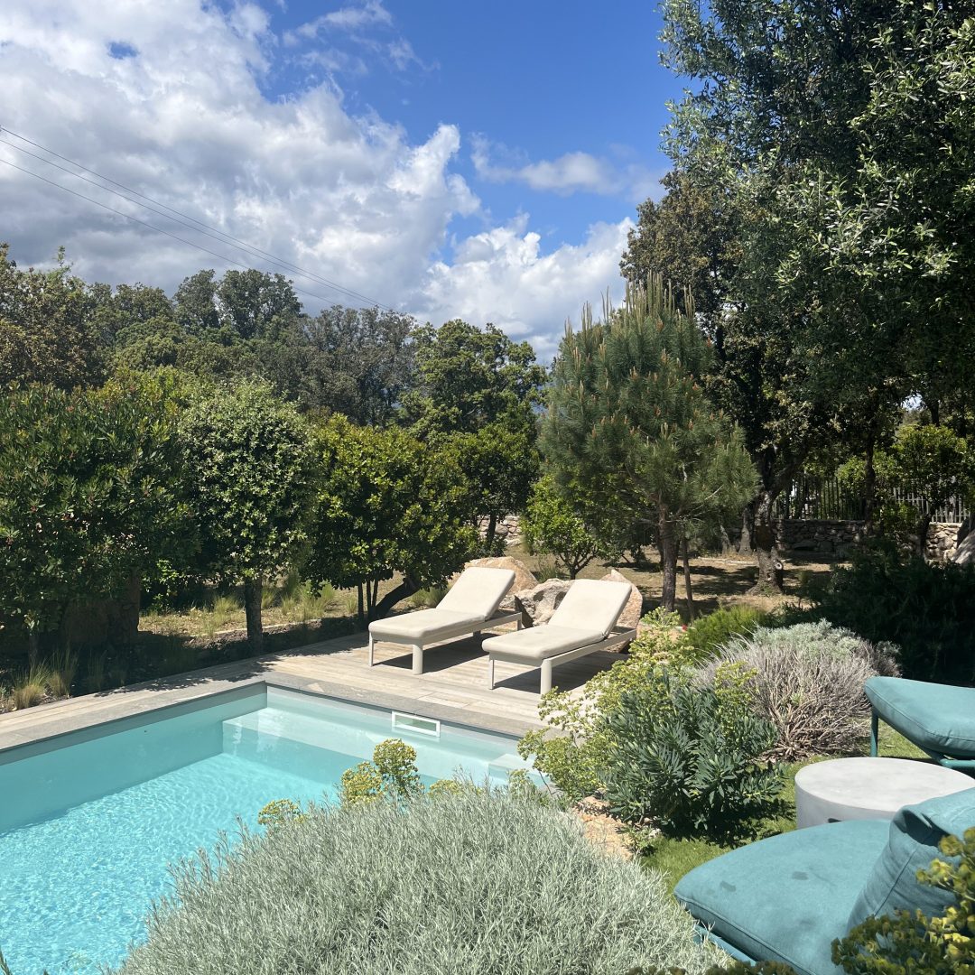 villa à la location avec piscine privée à Port-Vecchio
